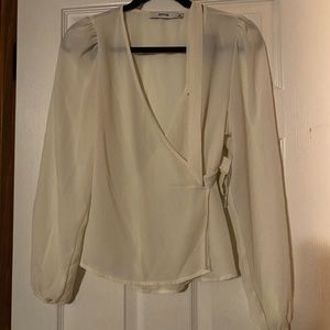 JustFab wrap blouse